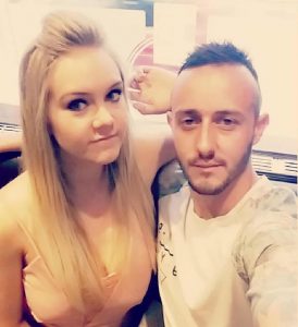 PIC BY MERCURY PRESS (PICTURED: EMMA PHILLIPS, 24 AND BOYFRIEND LEE MILLER, 29) A student teacher who got a buzzing SEVEN INCH sex toy lodged up her BUM was forced to have it surgically removed after DIY extraction methods including using a fork handle and BBQ prongs failed. Mum-of-one Emma Phillips, from Wallasey, Merseyside, was feeling amorous with partner Lee Miller during the early hours of Saturday morning (Oct 1) when the sex toy disappeared. Initially thinking Lee had hidden the vibrator under a pillow as a prank, it was only when Emma pressed down on her stomach and felt a buzzing that she realised it had vanished up her back passage. SEE MERCURY COPY
