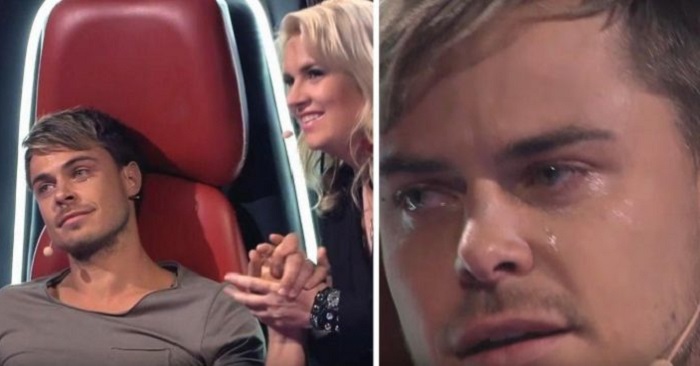 Den blinda 22-åringen går upp på scenen. Sekunder senare rör han domarna till tårar Den blinda 22-åringen går upp på scenen. Sekunder senare rör han domarna till tårar