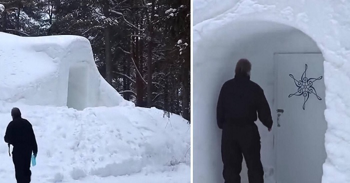 Den här mannen har byggt en Iglo i 20 år – Se det fantastiska resultatet!