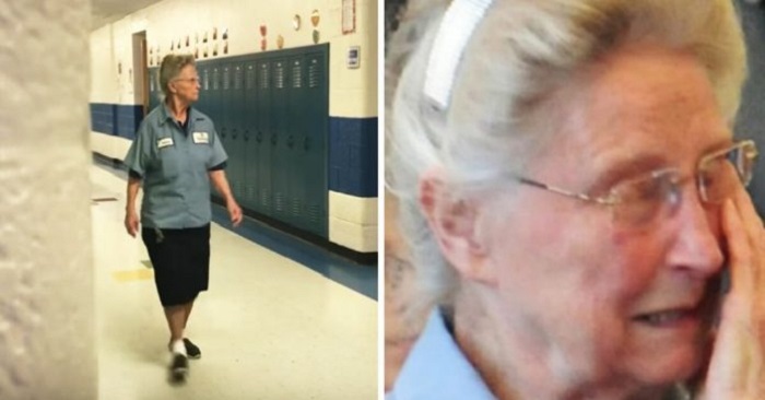 Rektorn avslöjar 77-åringens livshemlighet: Men se bara vad som händer när hon kommer in i den stora salen i skolan!